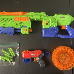 ZURU Adventure Force Super Drum Dart Gun 52 Darts & Little Adventure Force Gun