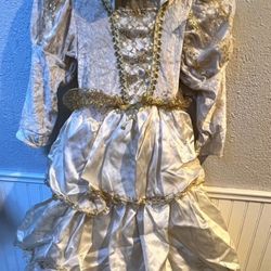 Snow Princess Dress Costume Girls Size Medium