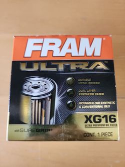 New Old Stock FRAM Ultra Synthetic Spin On Oil Filter XG16