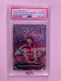 One Piece 2023 Donquixote Doflamingo Alternate Art OP04-019 L PSA 10