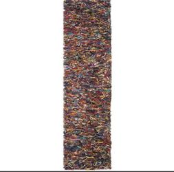 Handmade Leather Shag Rug