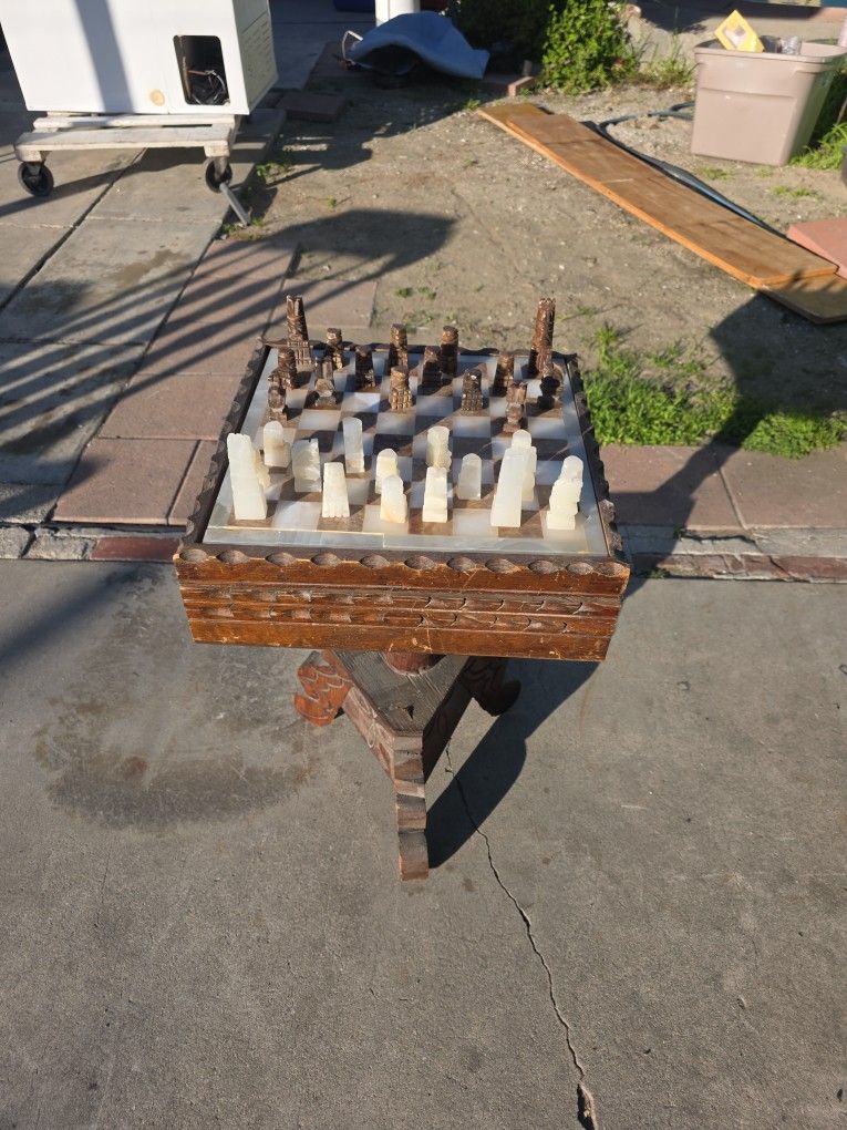 Vintage Chess Table