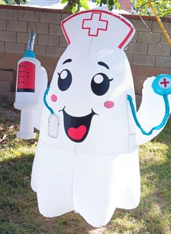Inflatable Nurse Character Yard Decoration