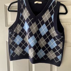Women’s Vest Sweater  Top Size L 