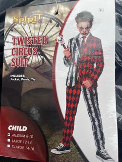 SPIRIT  TWISTED CIRCUS SUIT HALLOWEEN COSTUME