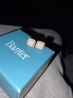Real diamond earrings