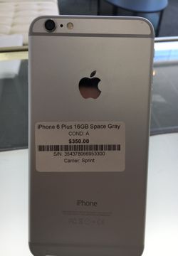 iPhone 6 Plus 16GB Space Gray sprint