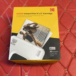 Kodak Instant Print 3"x3" cartridge refill pack, compatible with Kodak Mini Shot 3 and Mini 3 Retro cameras and printers.