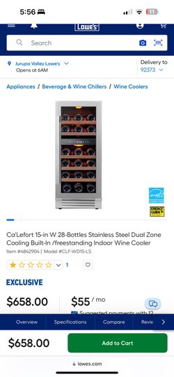 Stylish Wine Cooler - Brand New