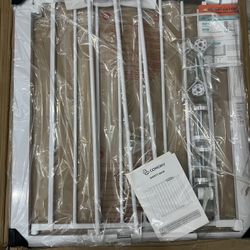 COMOMY 30" Tall Baby Gate for Stairs Doorways, Fits Openings 29.5" to 40.5" Wide, Auto Close Extra Wide Dog Gate for House, Pressure Mounted Easy Walk