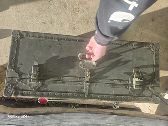 Old military foot locker