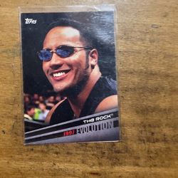 2018 TOPPS EVOLUTION WWE THE ROCK CARD