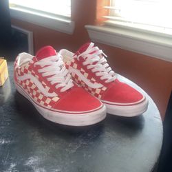 Red Checkered Vans “off The Wall”