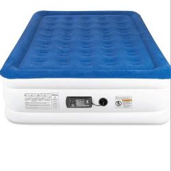 SoundAsleep Dream Series Luxury Air Mattress with ComfortCoil Technology & Built-in High Capacity Pump for Home & Camping- Double Height, Adjustable, 