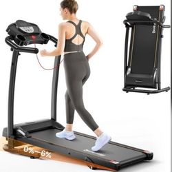 NEW Yuejiqi Walking Pad, Foldable Treadmill with 6% Incline, Speed 0.5-6 MPH, Weight Capacity 240lbs. Retail price is $249.99.