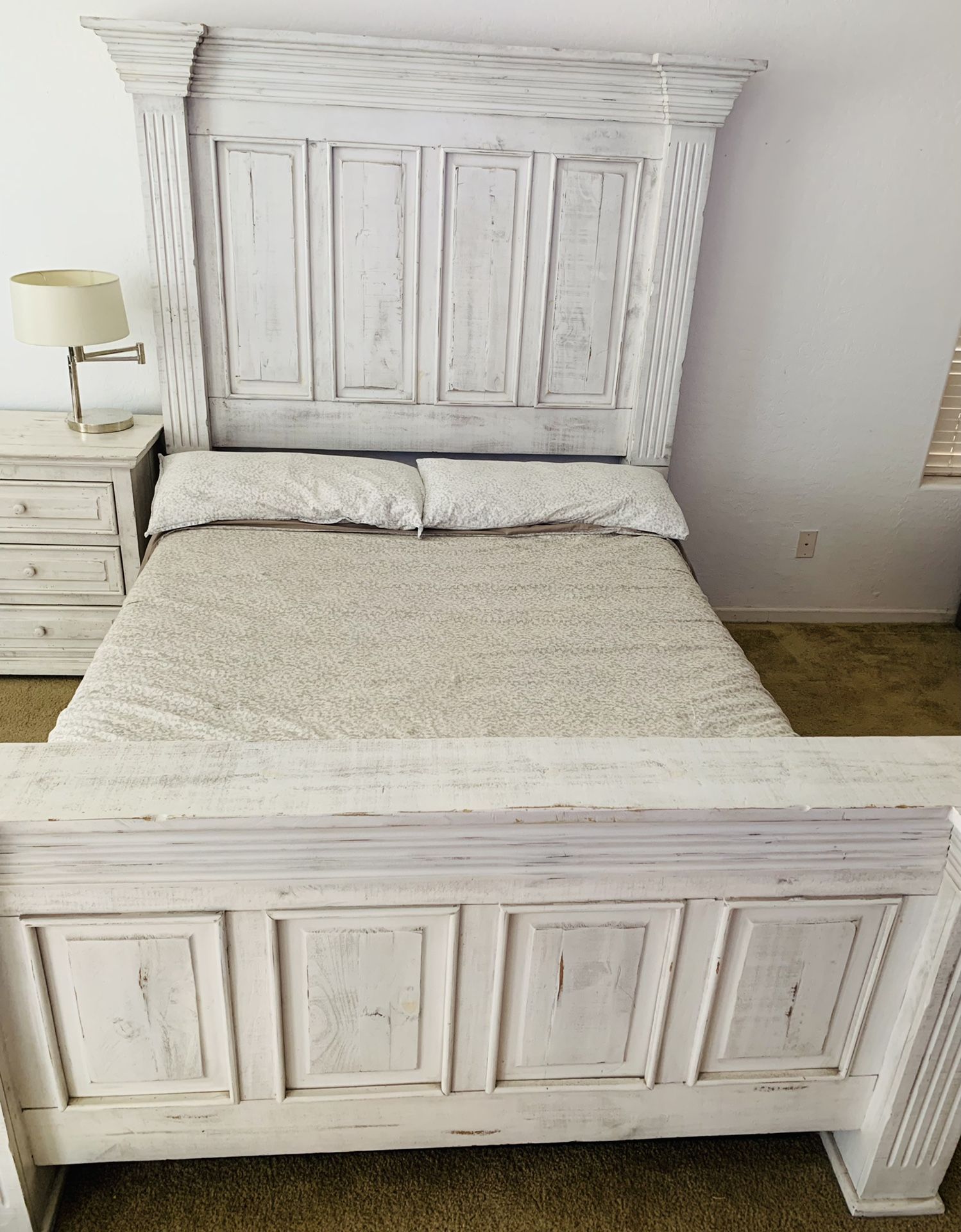 3 Piece White Bedroom Set