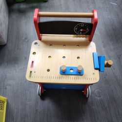 Wooden Activity Work Table. Workbench 