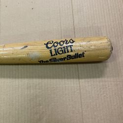 Coors Light - The Silver Bullet 33” Wooden Baseball / Softball Bat