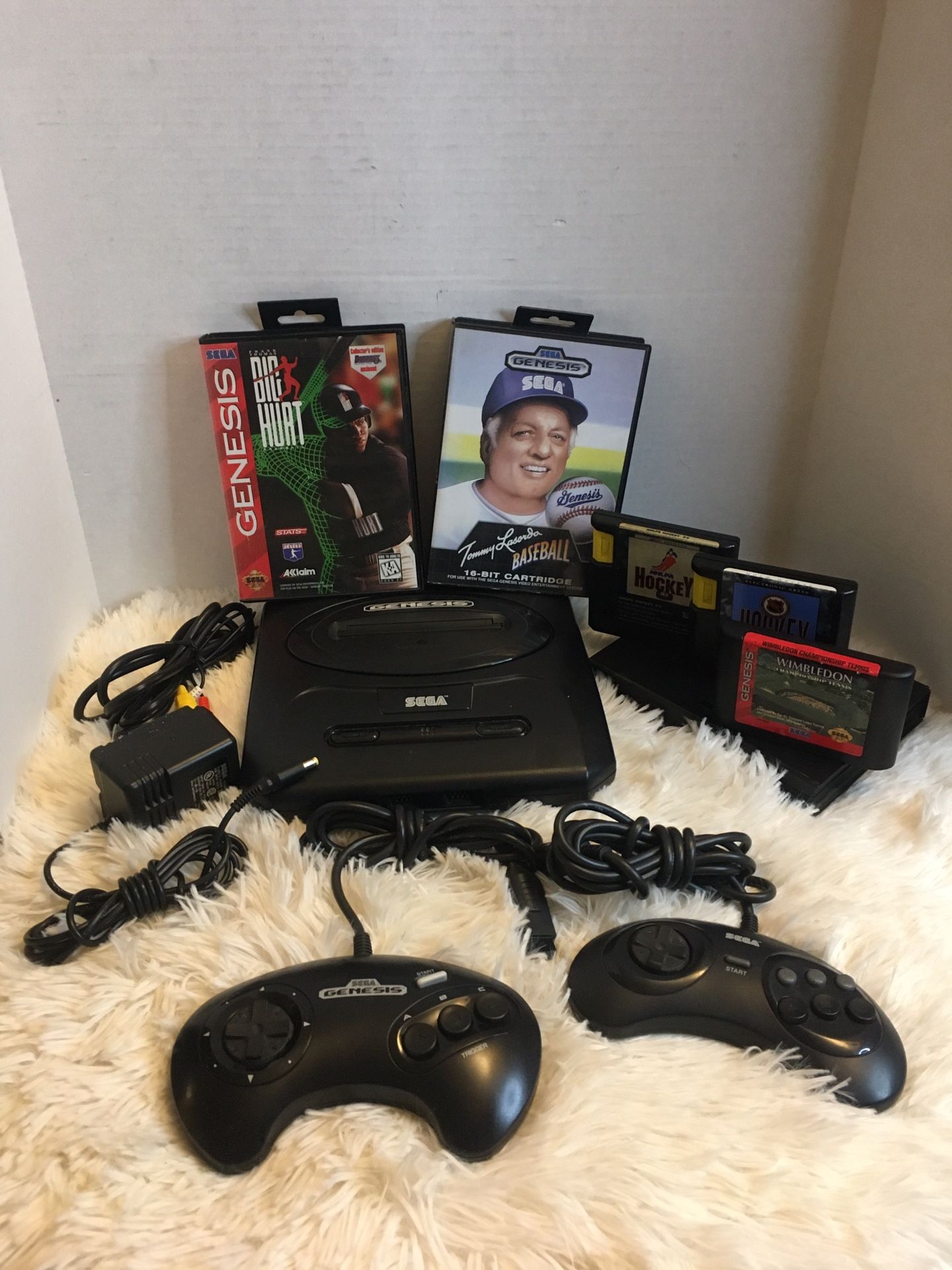 Sega Genesis console Lot With Games And Controllers