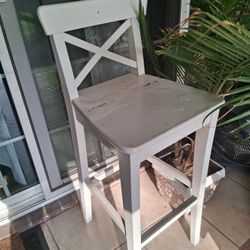 4  White chairs for the island