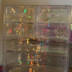 Clear Seven Drawer Organizer 