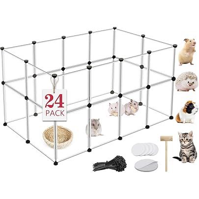48"x 24"x 28" Small Transparent Pet Playpen