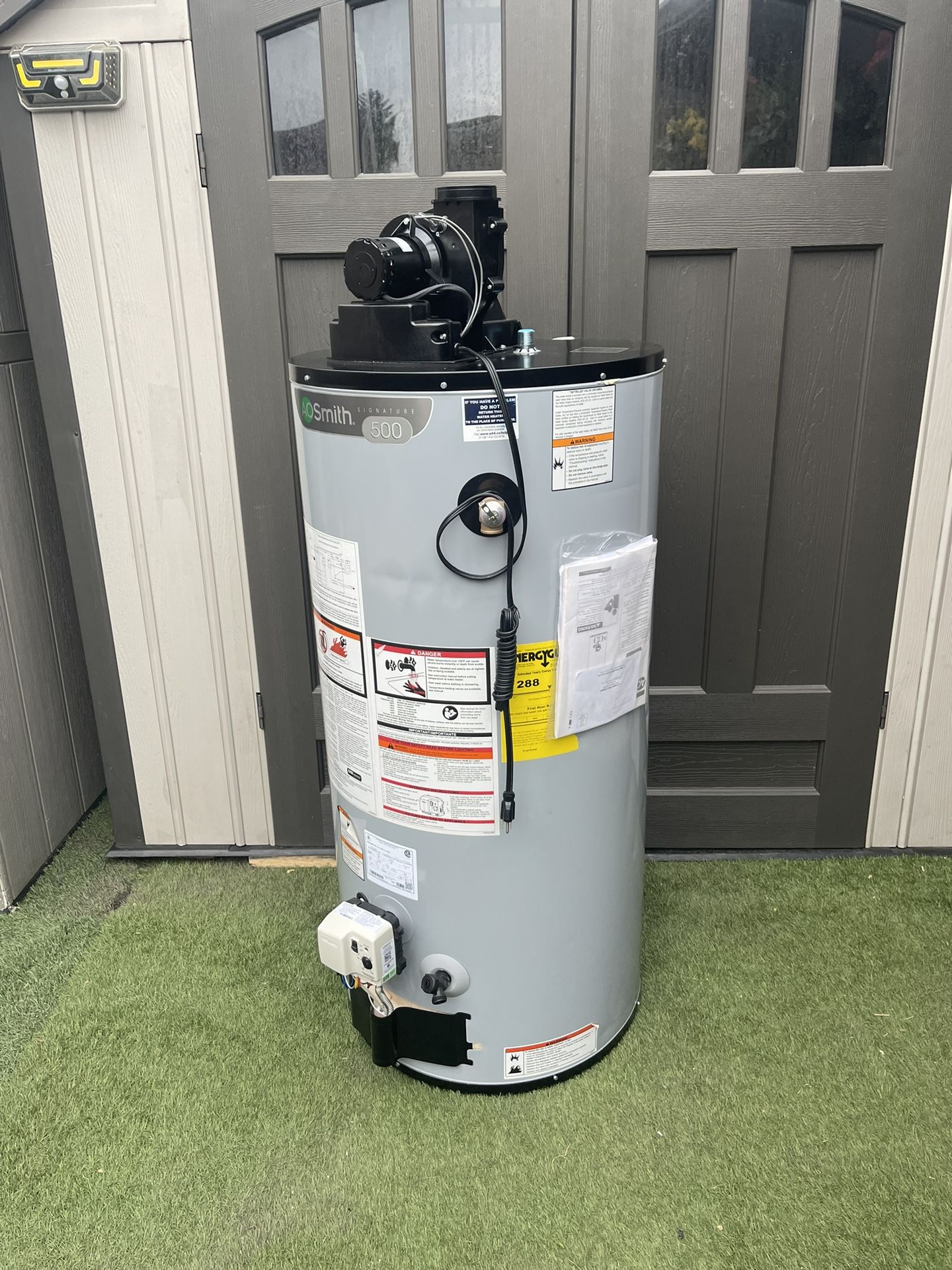 New Wather Heater Power Vent 50 Gallon $850