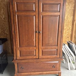 Solid Wood Armoire -  2 Piece