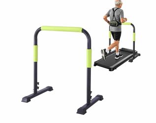 Walking Pad Handle Bar Phone Holder Support Bar Adjustable 38.58-47.24 Inch Height,Handlebar Only Accessory, Easy Assembly, Stability for Home Fitness