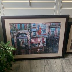 3 Pc Cherry Wood European Cafe Pictures