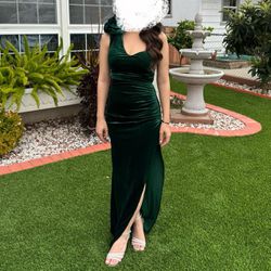 Prom Dress - Emerald Green 