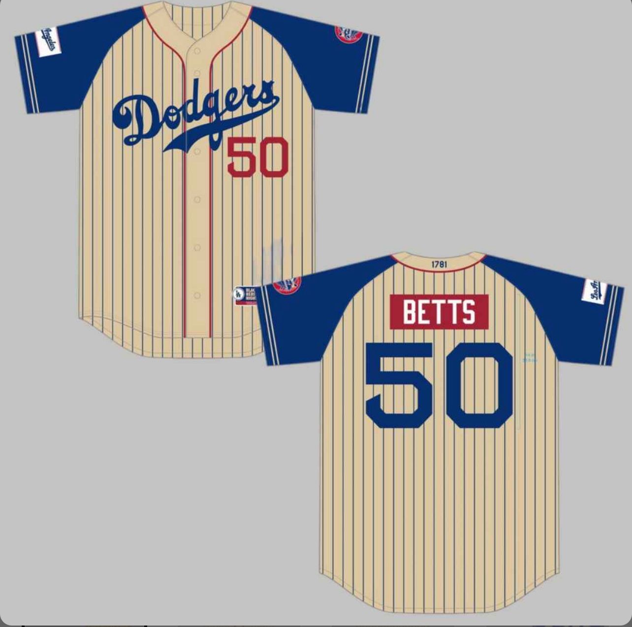 Mookie Betts Black Heritage Month Dodgers Jersey 2025