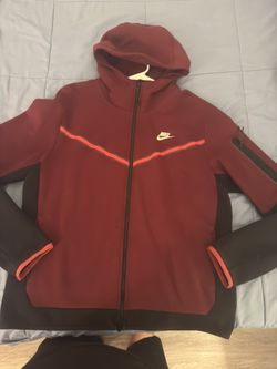 Dark Red Nike Tech 