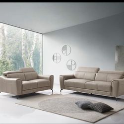*Weekend Special*---Sardinia Sophisticated Leather Sofa/Loveseat Sets---Limited Inventory!!!---Delivery And Financing Available🤝