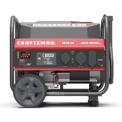 
CRAFTSMAN 3650 Watt Portable Gasoline Generator with 8-in Wheels and Handle -