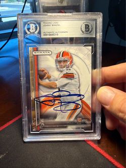 2014 Topps Strata - Rookie Johnny Manziel #200 BGS Authentic Auto
