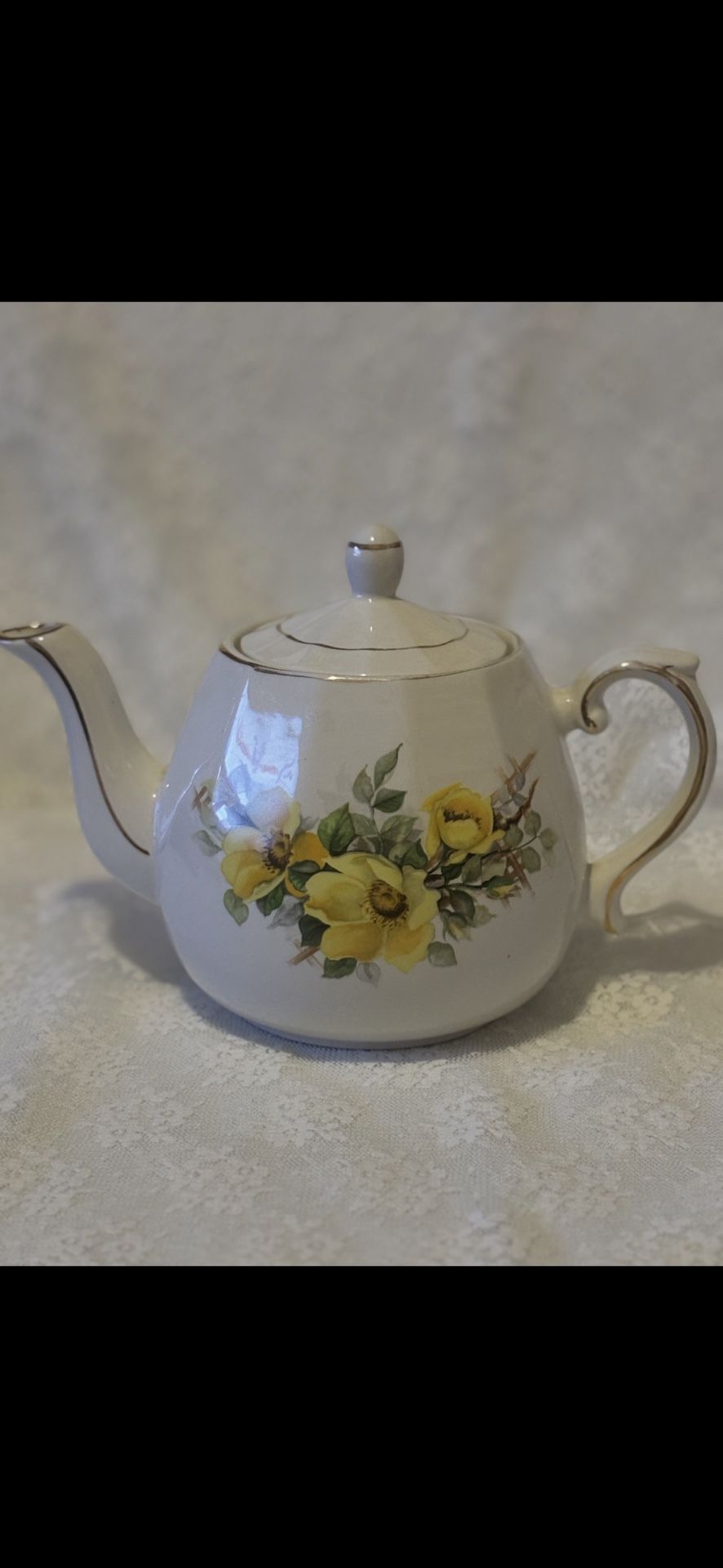 Vintage Teapot Ironstone WOOD & SONS Ellgreave