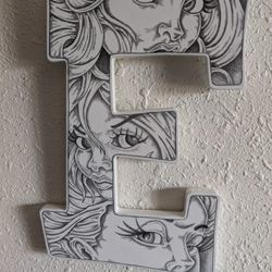 Wall Hanging Hand Drawn Art