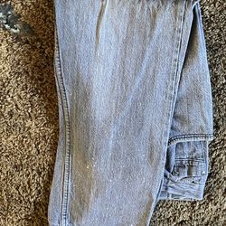 Men’s Straight Fit Jeans Size 38x30  (Gray)