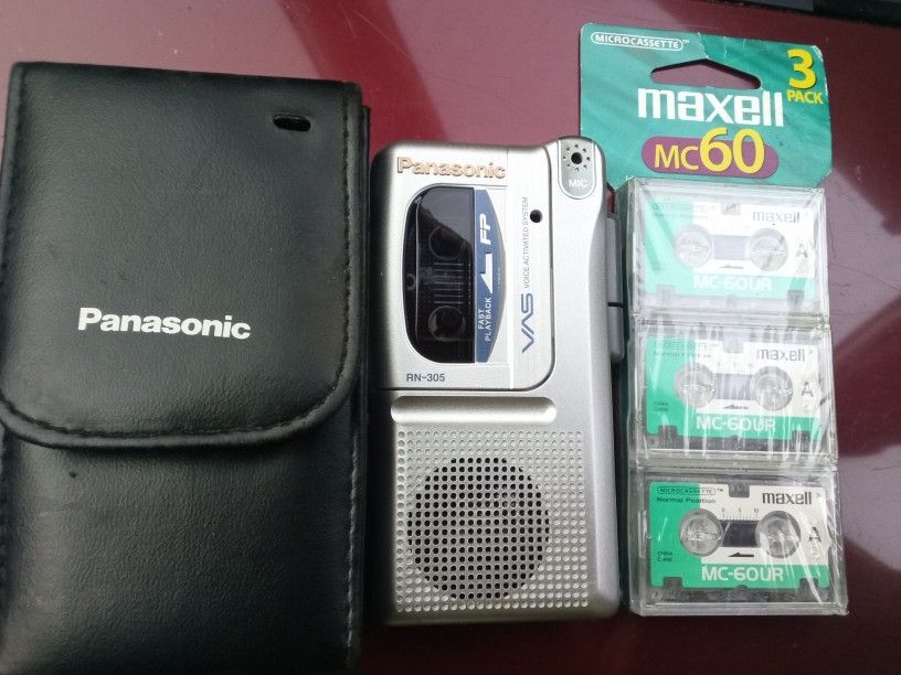 Panasonic Recorder/Case And Cassettes