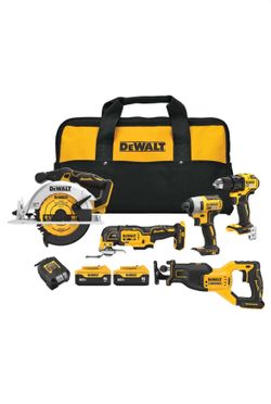 20V MAX 5-Tool Combo kit w/ 2 batteries and charger