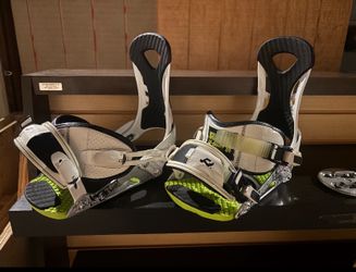 Ride LTD Snowboard Bindings NEW – White Neon