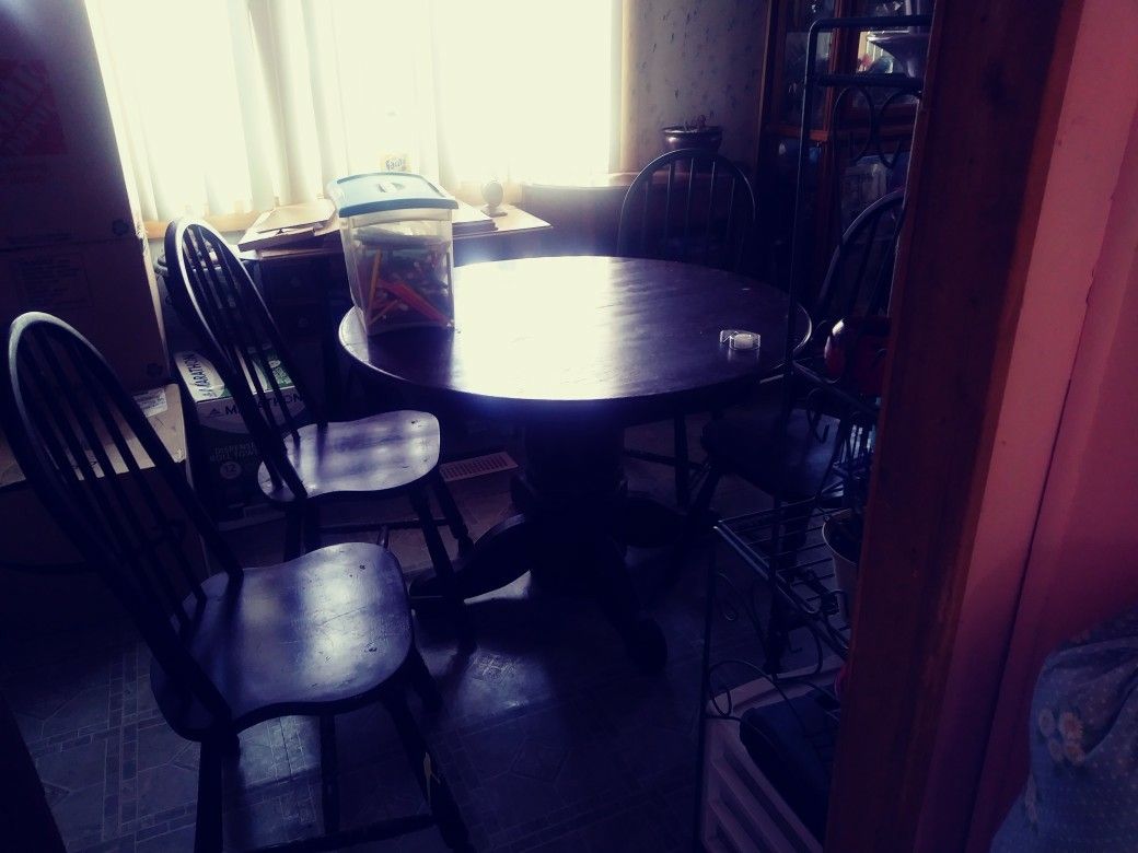 Table and chairs