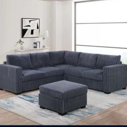 ✅️✅️4-Piece Sectional Set W/ Ottoman✅️✅️