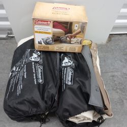 Airbed Queen Single High Coleman Bundle Of 2 With Pump
