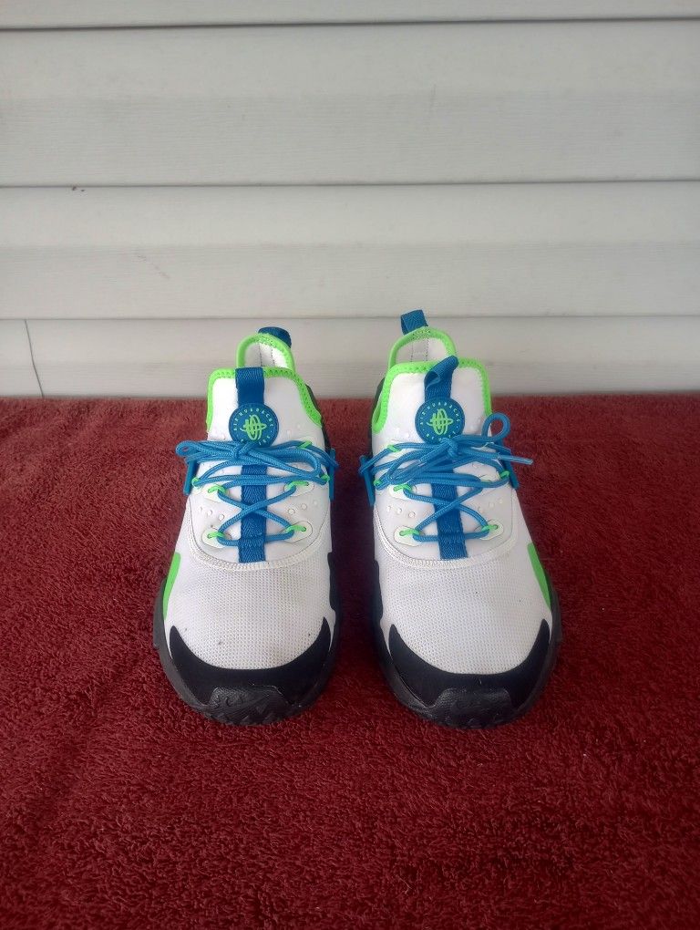 Nike Air Huarache Drift White/Black Blue Nebula AH7334 102 Mens