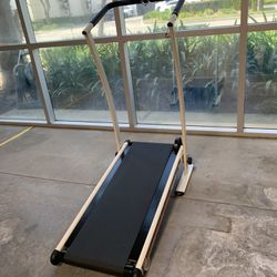 Manual Treadmill with folding up feature for space saver 