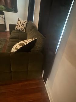 Cheline green sofa 82”