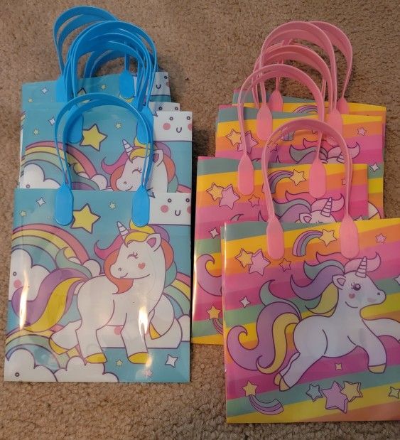 12 Unicorn Party Favor Bags