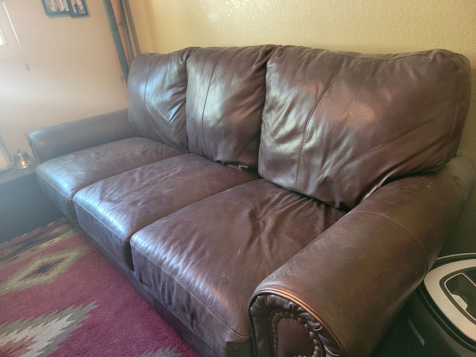 Leather Couch And Recliner